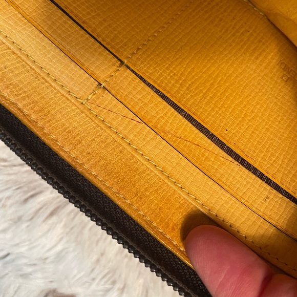 FENDI Tobacco Zucca Coated Canvas Zip Around Wallet - Picture 11 of 12